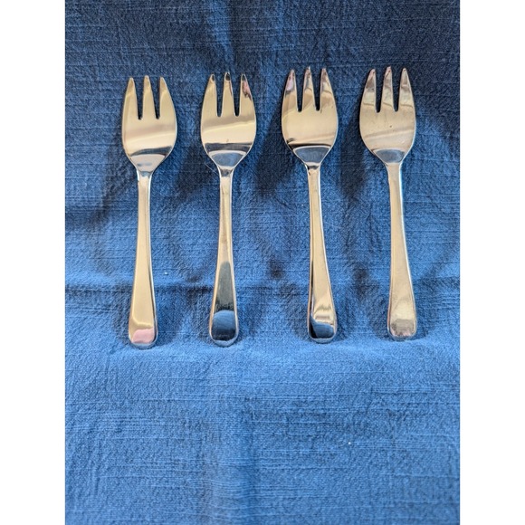 Sheffield Other - Set of 4! Vintage Sheffield England Silver Plated Forks 5" Hors d'oeuvre Seafood